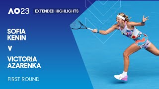 Sofia Kenin v Victoria Azarenka Extended Highlights | Australian Open 2023 First Round
