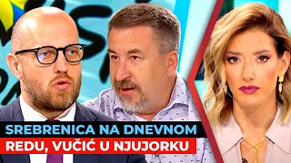 Srebrenica na dnevnom redu, Vučić otputovao u Njujork | Marko Matić i Duško Vukajlović | URANAK1