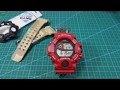 Change the band for CASIO G-SHOCK RANGEMAN GW-9400 MEN IN RESCUE RED