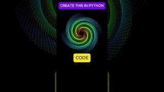 Spiral Rainbow Using Python Turtle #learnpython #pythoncoding #pythoncourse #pythonturtle
