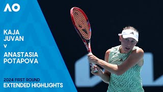 Kaja Juvan v Anastasia Potapova Extended Highlights | Australian Open 2024 First Round