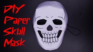 DIY paper SKULL Mask for Halloween || How to make Halloween Mask