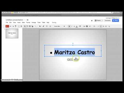 Creating PowerPoint Using Google Docs Creating PowerPoint Using Google Docs