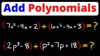 How to Add Polynomials | Algebra 1 | Eat Pi