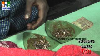 KALAKATTA SWEET PAN - INDIAN PAN MASALA - GOA STREET FOOD street food