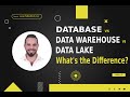 Database vs Data Warehouse vs Data Lake: What's the Difference?