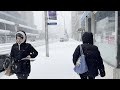 Last Taste of Winter❄️ Toronto Snowfall Cover Streets of Toronto Canada  4K🇨🇦 Snow Walk