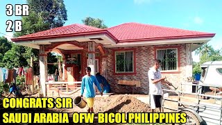 OFW SIMPLE HOUSE,BUILDING A HOUSE,CONGRATS SIR,SAUDI OFW BICOL REGION PHIL. Katas ng OFW