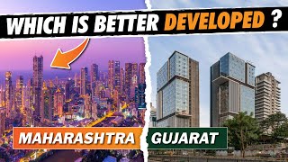 Which Is Better Developed ? Maharashtra Vs. Gujarat | Best Developed State In India| Fastest Growing
