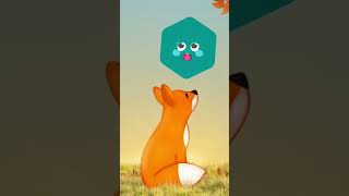 Orange Fox Discovers the Hexagon! 🔷 | Fun Geometry Adventure! #cartoon #shorts #kidsforfun #lerning