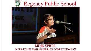 MIND SPREE PART-03Inter - House English Debate Competition-2022