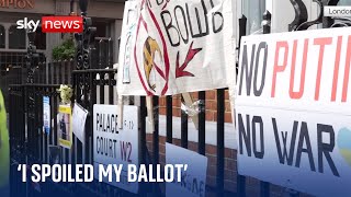 'I spoiled my ballot' - Russians head to embassy in London to vote in presidential election