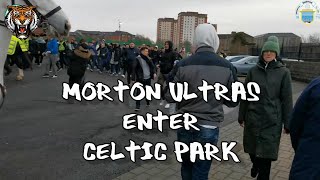 Morton Ultras Enter Celtic Park - Celtic 5 - Morton 0 -  21 January 2023