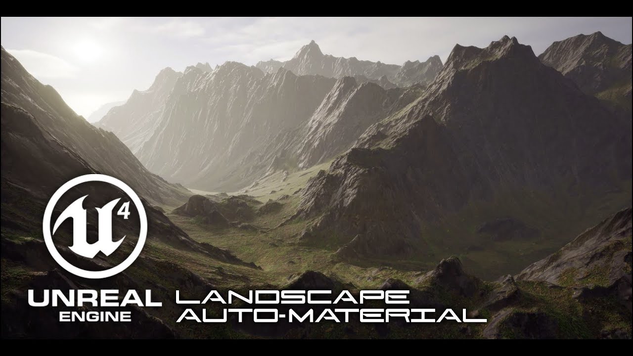 Tutorial: UE4 Auto Landscape Master Material - Setup - Part 1 - YouTube