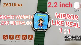 Smartwatch Z69 Ultra 2.2 Inch Uboxing Review Tutorial Dan Cara Setting