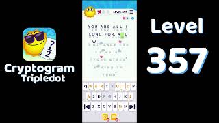 Cryptogram Tripledot Level 357 Answer | SolutionGuruji