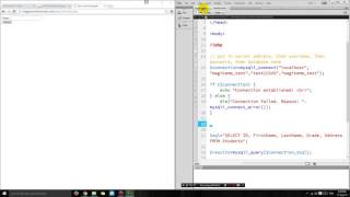 PHP tutorial - Select data from a MySQL database using an HTML form