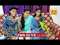 First Video With My Twin sister Kaviya.. 😍 **PRANK** Twin Sisters Santhiya & Kaviya🔥Long time Meet 🤩