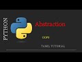 Abstraction Made Easy Python 🐍 | Python OOPS | Tamil Tutorial