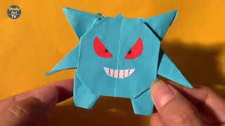 How to make an origami Pokémon gengar