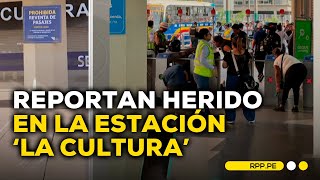 Hombre fue herido de bala en la estación La Cultura del Metro de Lima #RPPEspeciales