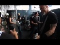 Metallica [EXCLUSIVE] BACKSTAGE and walking to the stage Official Sonisphere 2009