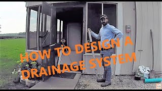Figuring Elevations for French Drain & Downspout Piping System