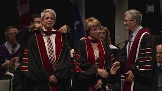 Louise Rousselle Trottier and Lorne Trottier, 2018 Concordia Honorary Doctorate