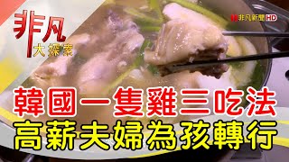 韓國一隻雞精華煮粥│桃園美食必吃│松島食堂【非凡大探索】2024.11.03