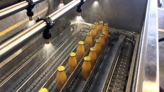 SRAML Bottling line, hot filling peach nectar, Twist-off 2000bph