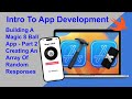 Building Magic 8 Ball App Part 2
