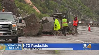 Glenwood Canyon Rock Slide Causes Issues On Interstate 70