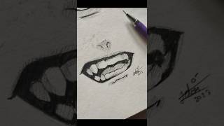 Try This In Your Style ✨️🖊 anime mouth sketch #shorts #sorts #vairal