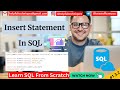 1.3.2 SQL Insert Statement | SQL DML Statements | Insert Multiple Records At A Time | SQL Tutorial.