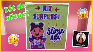 ABRIENDO KIT DE SLIME AFTA CASERO! 💦