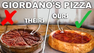 Perfect Giordano's Deep Dish Pizza at Home