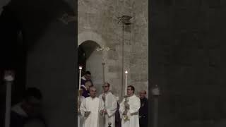 ⛪️✝️Santa Messa dalla basilica San Nicola 🙏 célébration messe de l'église catholique #shorts #short