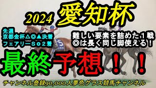 【最終予想】2024愛知杯！難しい要素詰め込んだ1戦！◎は同じ脚を長く続けられるので！