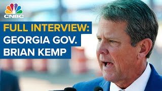 Watch CNBC's full interview with Georgia Gov. Brian Kemp on voter law backlash