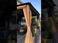 Backyard Patio Ideas | Sunjoy Outdoor DIY Gazebo Decorating Ideas #shorts #outdoorlivingspace #howto