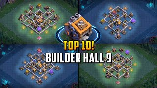 TOP 10! Builder Hall 9 (BH9) Base Layout + Copy Link 2024 | Clash of Clans
