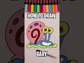 How to draw Gary the Snail