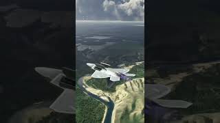 F-22 Raptor OPENS BAY DOORS INVERTED! #shorts #msfs2020