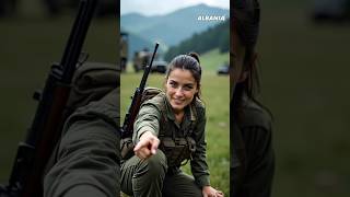 Albania Warrior Beauty: The Strength of Beautiful Women Soldiers #soldier #army #military #shorts