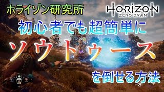 【Horizon Zero Dawn】初心者でも超簡単にソウトゥースを倒せる方法：ホライゾン研究所【コピー用紙】