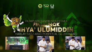 Ini nih Juara 1 MQK Nasional Ihya Ulumiddin - Harlah 1 Abad P.P Al-Falah Ploso Mojo Kediri