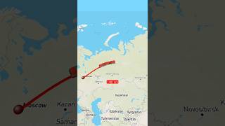 Distance between Moscow and Vladivostok #distence #moscowregion #army  #ukrainerussiaborder #shorts