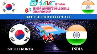 INDIA vs SOUTH KOREA - 8th PLACE Asian Senior Championship Volleyball Women 2023 LIVESCORE
