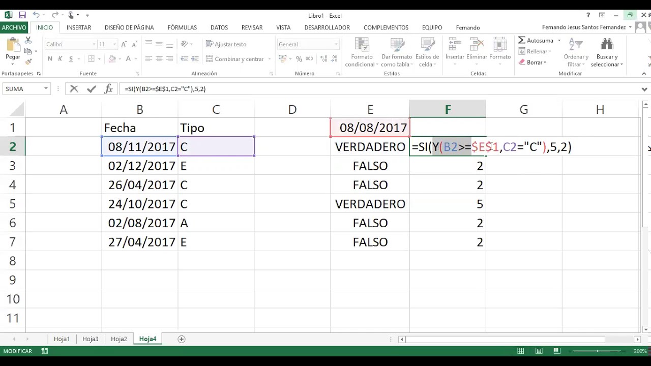 Ejemplos De Funcion Logica Si En Excel Nuevo Ejemplo Images 3894 | The ...