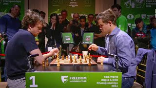 Winner Takes All! Magnus Carlsen vs. Hans Niemann Final Game World Blitz 2024